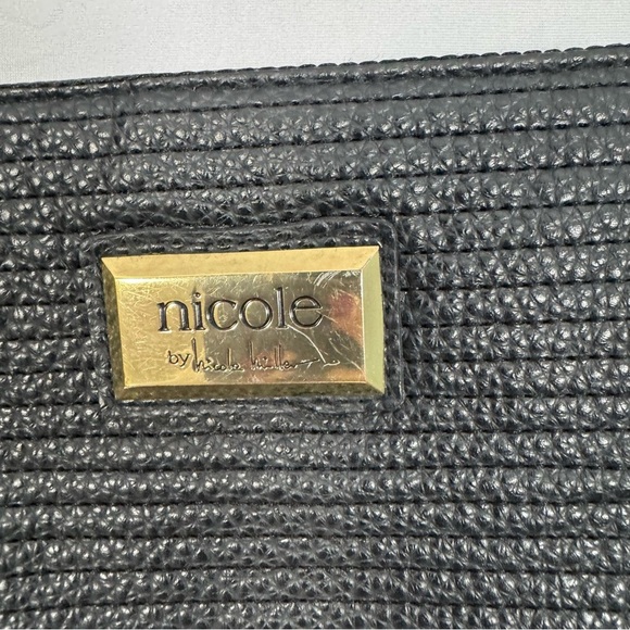 Nicole Miller Black Crossbody Bag with Gold Chain - Picture 3 of 7